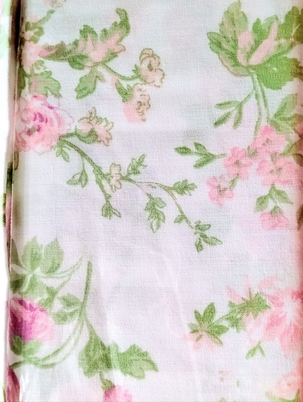 Rachel Ashwell Shabby Chic Farmhouse QUEEN Cotton Sheet Set Pink Cottage Floral
